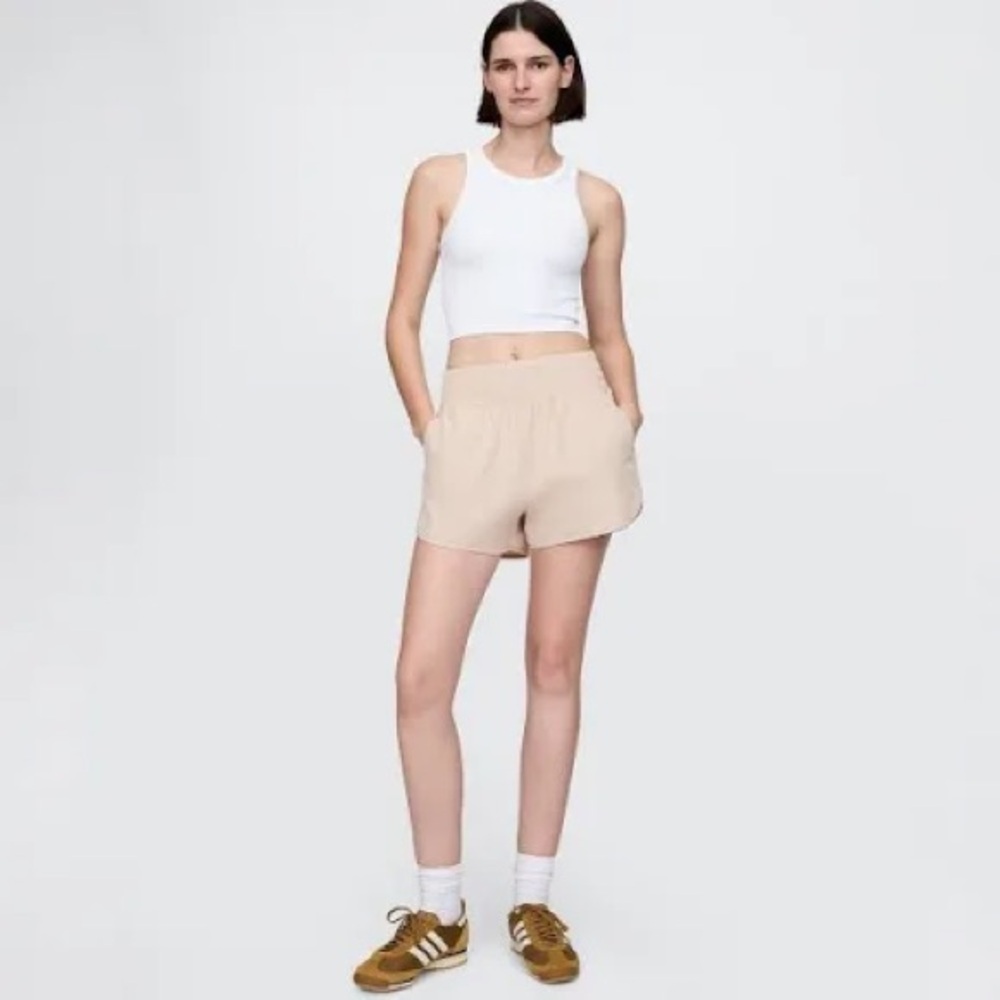 Lot of 2- Puma Black and GapFit Beige Running Shorts